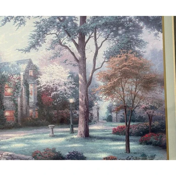 Thomas Kinkade Beyond Summer Gate Framed Collectors Society Limited Edition